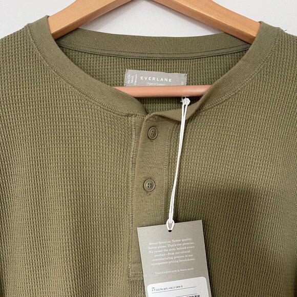 Everlane Green Henley - NWT - Picture 1 of 4